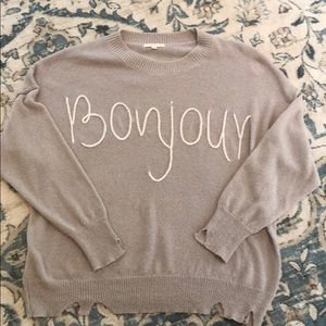 Bonjour sweater